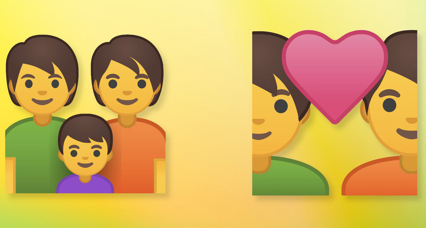 android p gender neutral emoji designs
