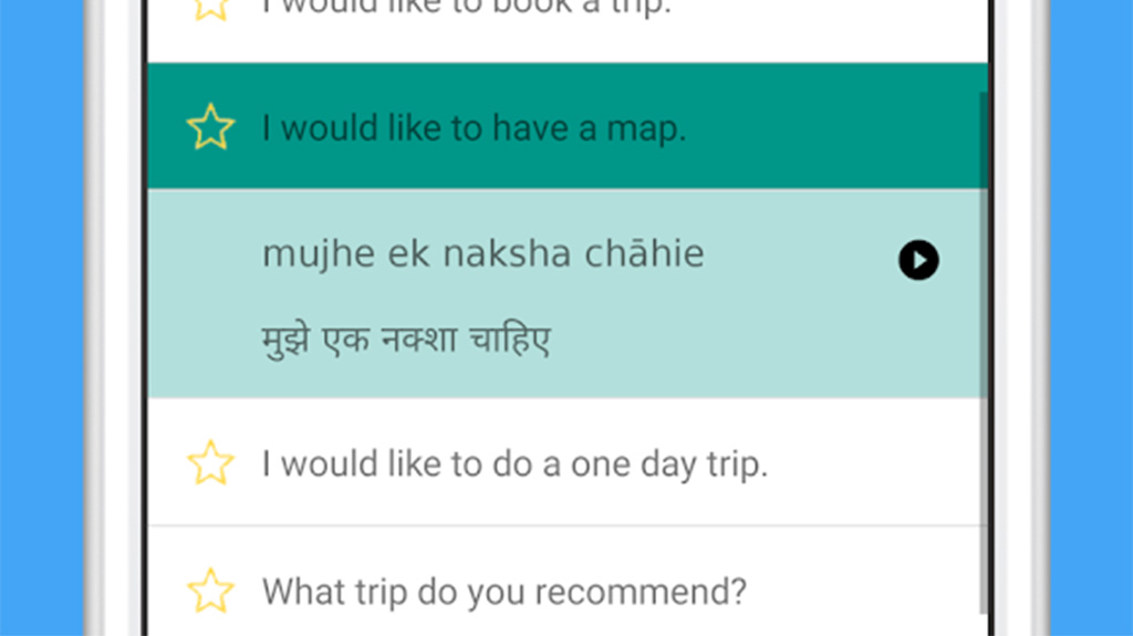 Esta es la imagen destacada de los mejores diccionarios y libros de frases en hindi a inglés para Android