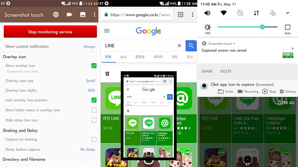 Screenshot Touch: las mejores aplicaciones de captura de pantalla para Android