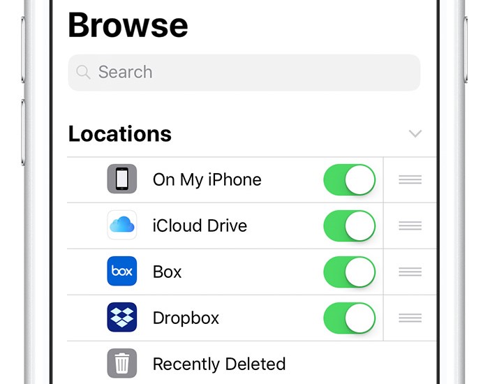 Apple iOS Files App