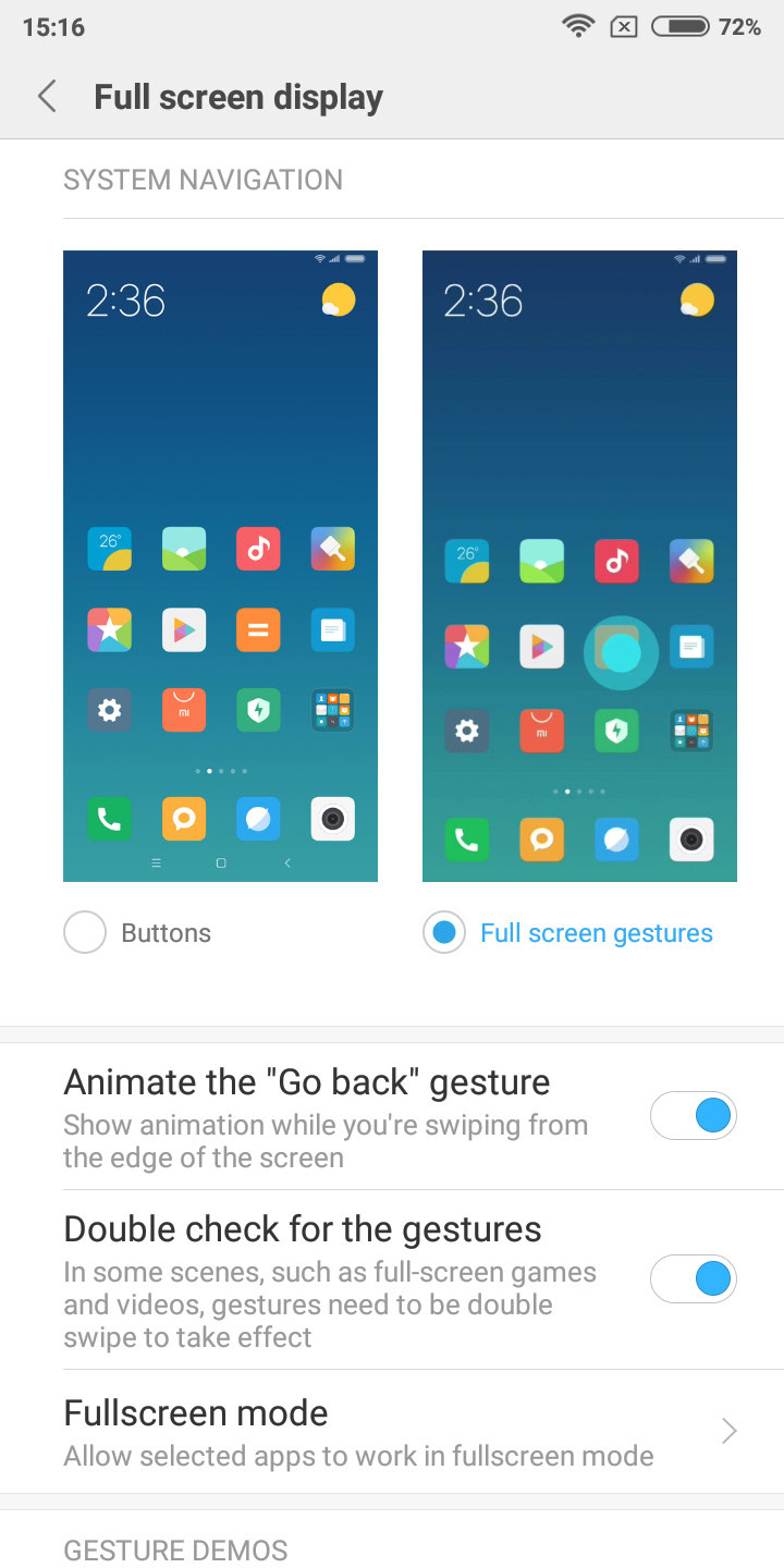 Xiaomi full screen