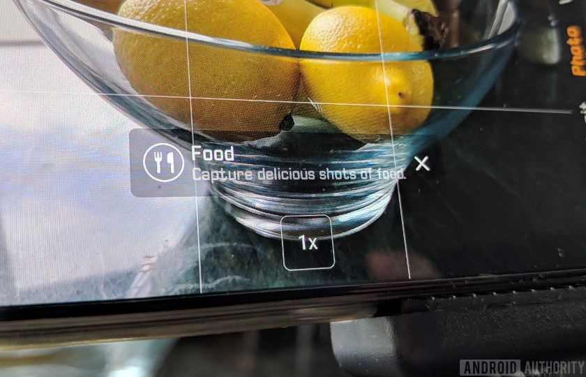 AI Camera setting on P20 Pro for food