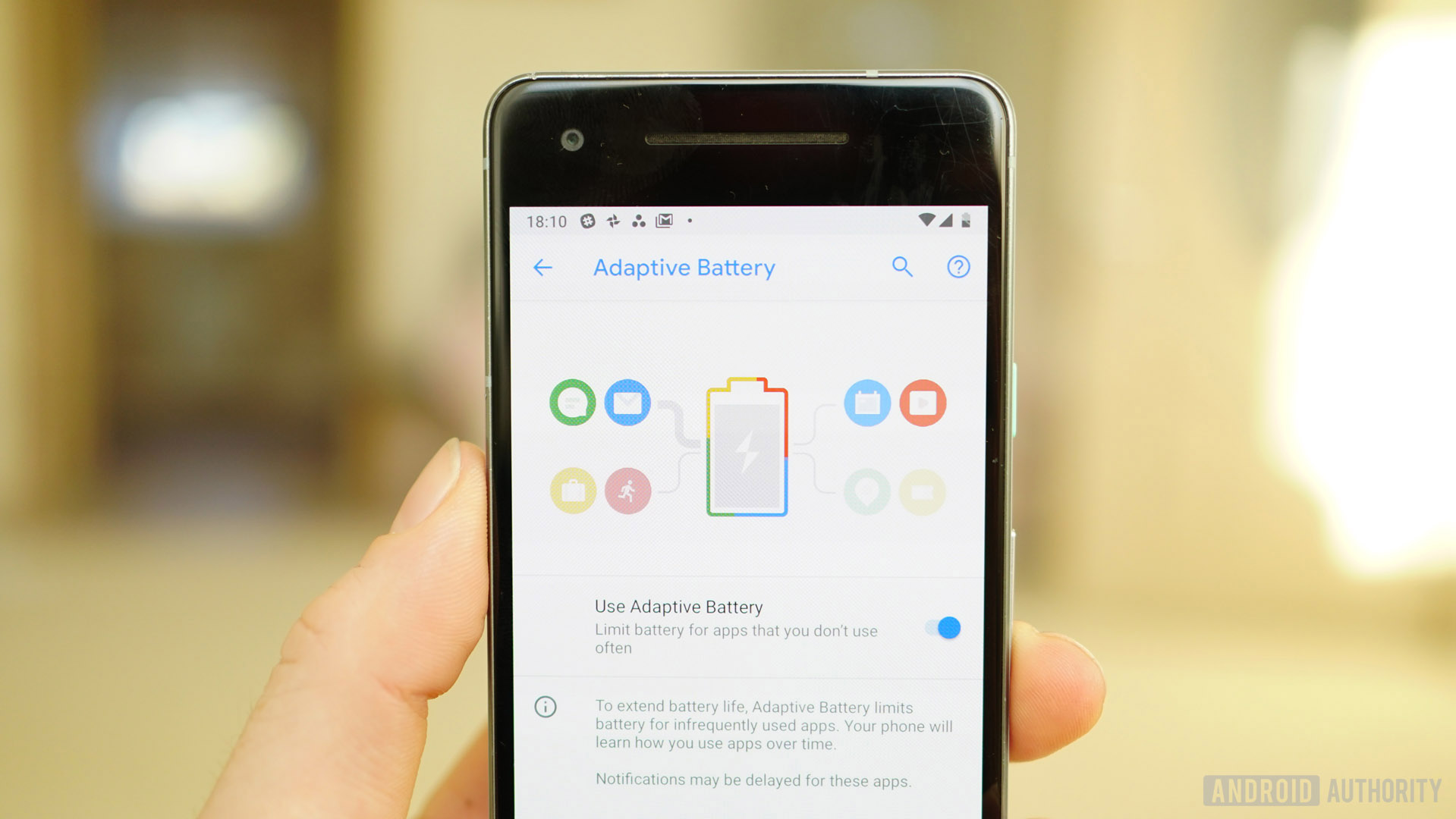 Android 9 Pie review Adaptive Battery