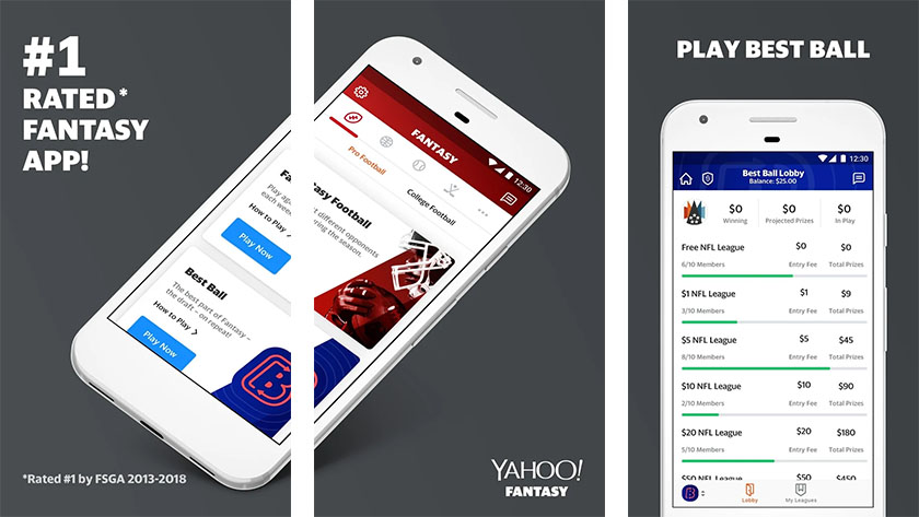 Yahoo Fantasy Sports es una de las mejores aplicaciones de deportes de fantasía para Android 