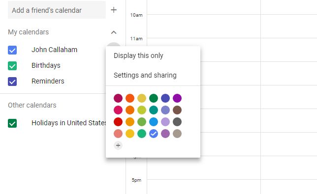 google calendar share link