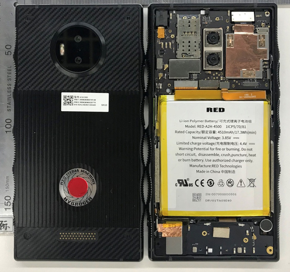 Dissasembeled Red Hydrogen One