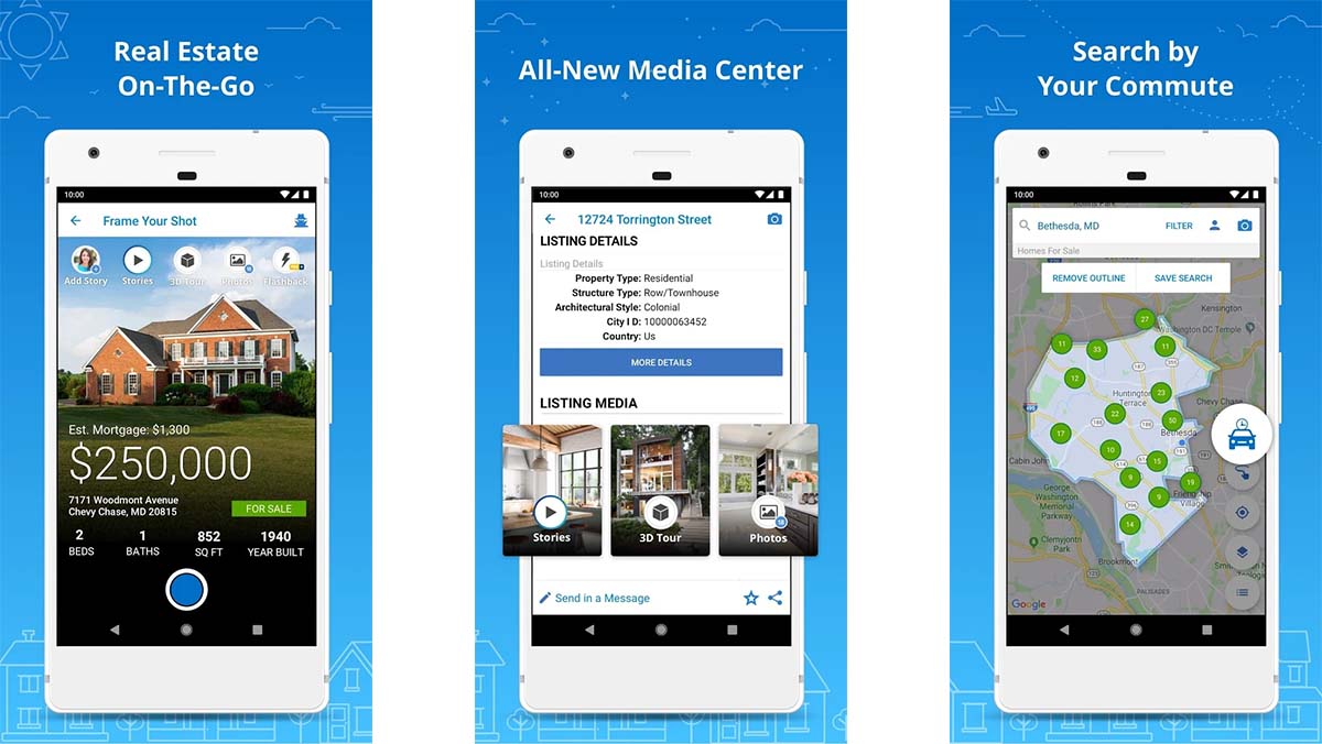 Homesnap es una de las mejores aplicaciones de búsqueda de casas para Android