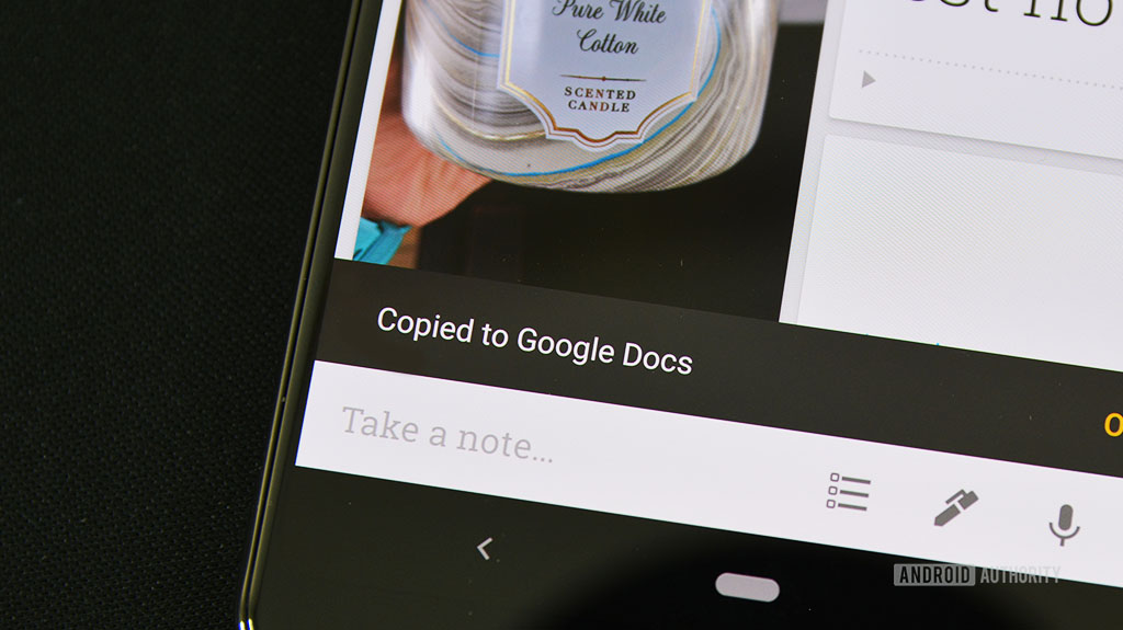 Send notes to Google Drive
