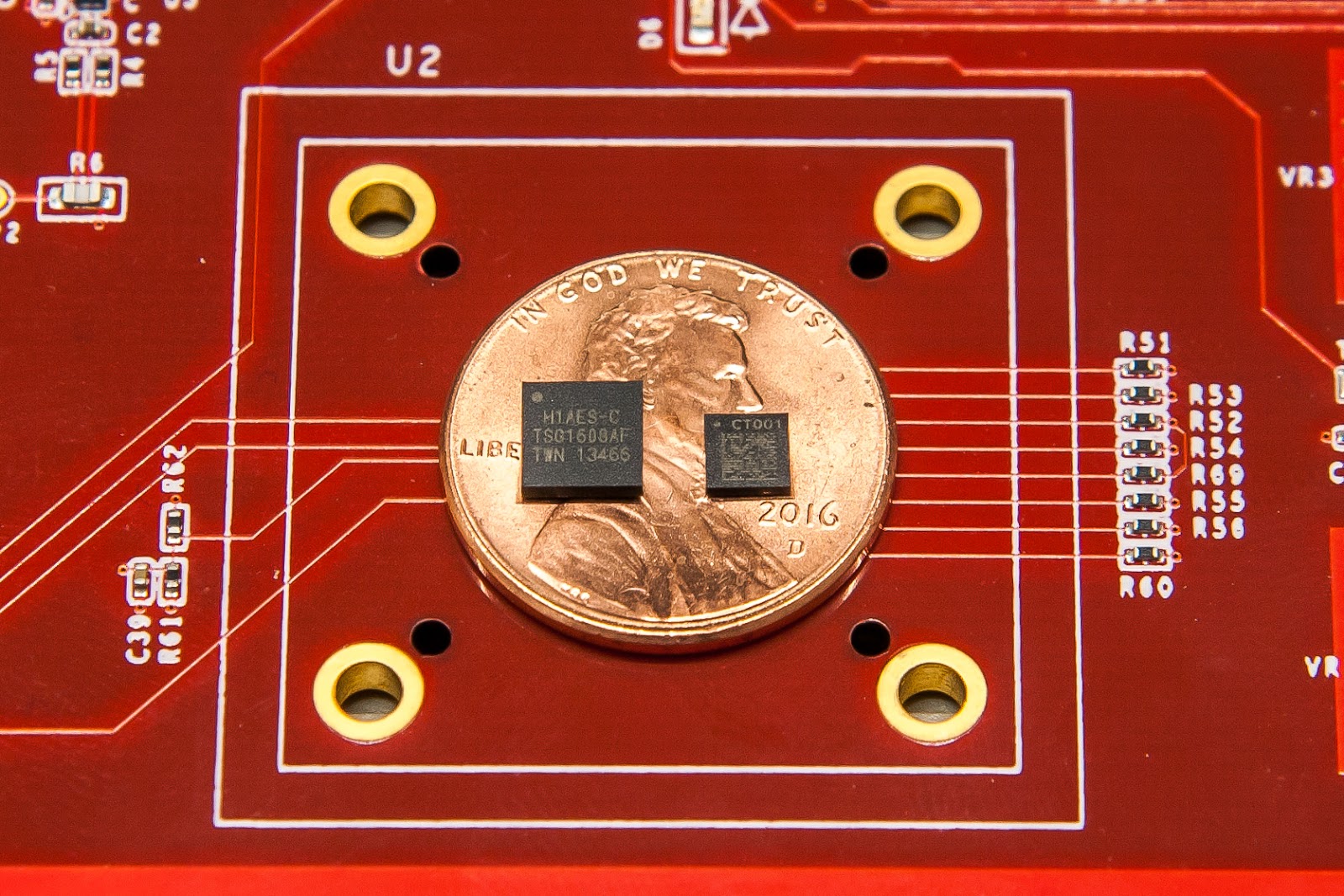 Picture showing Google's Titan and Titan M security chip