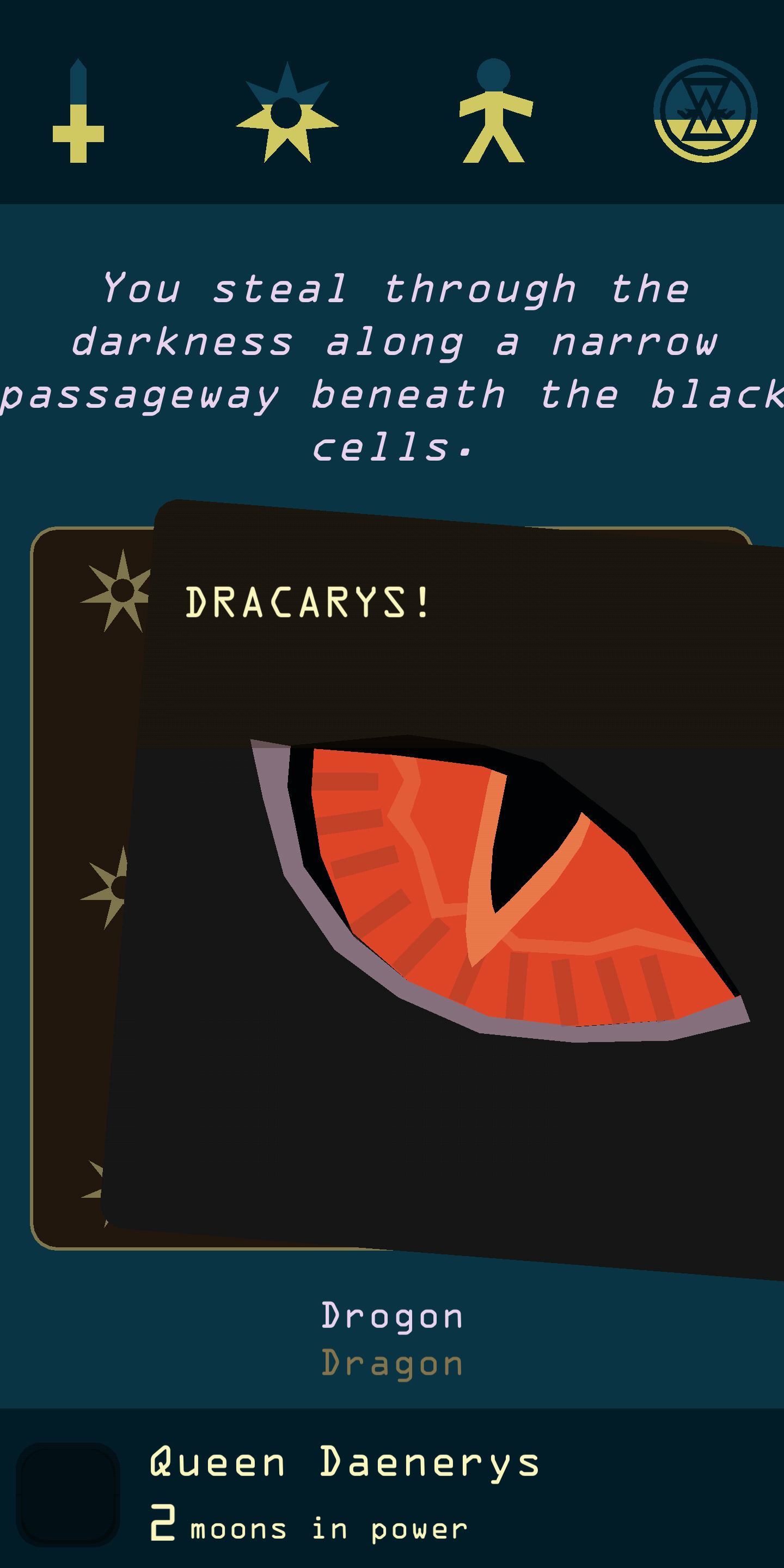 Reigns: Game of Thrones dragon card screenshot
