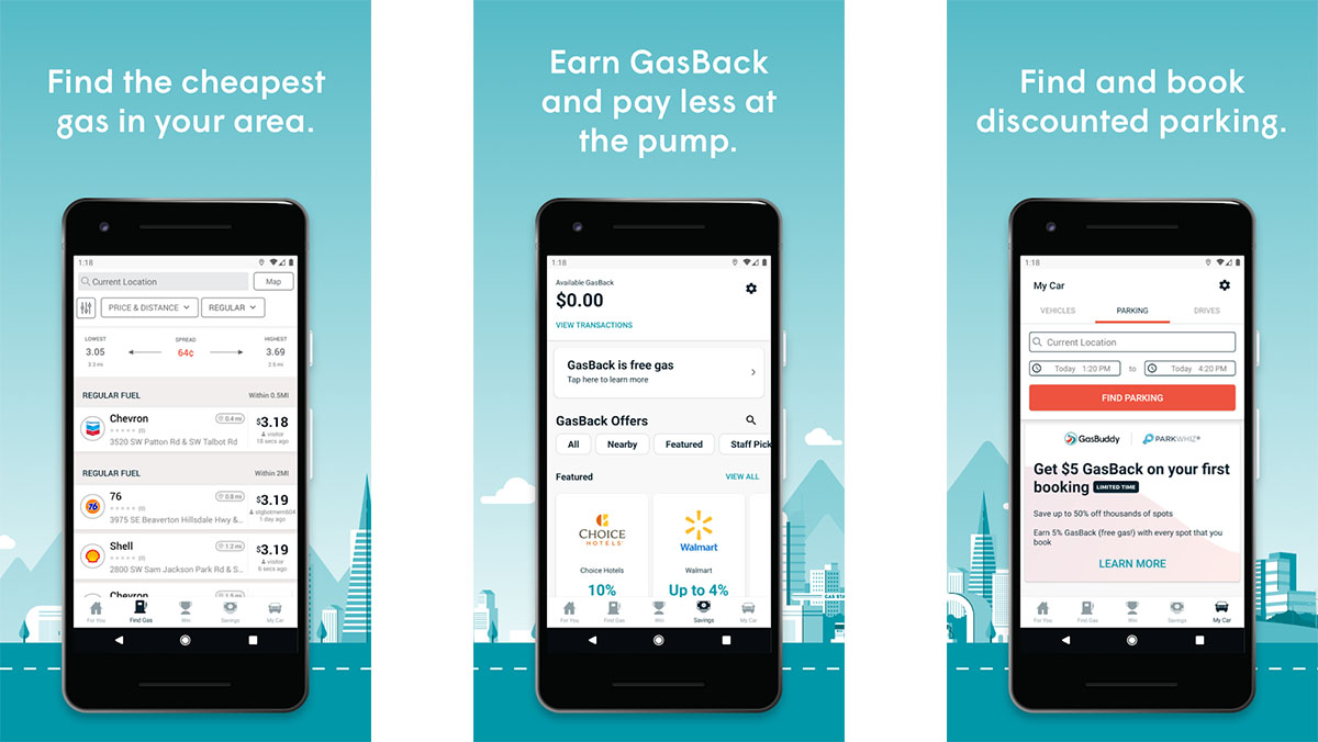 GasBuddy es una de las mejores aplicaciones de automóviles para Android