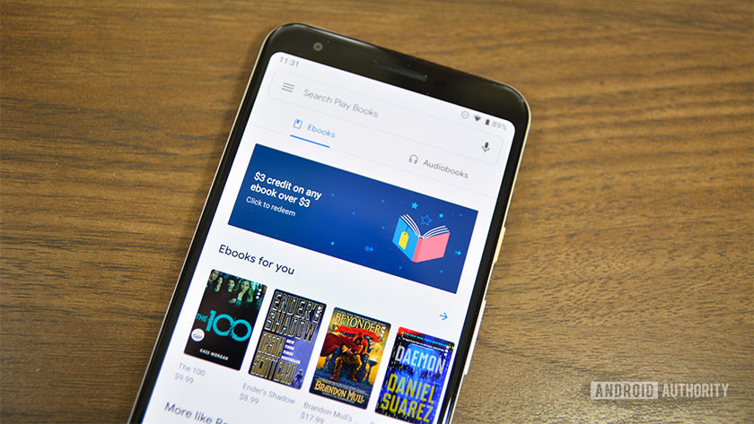 Una foto de Google Play Books, una de las mejores aplicaciones de lectura de libros electrónicos para Android