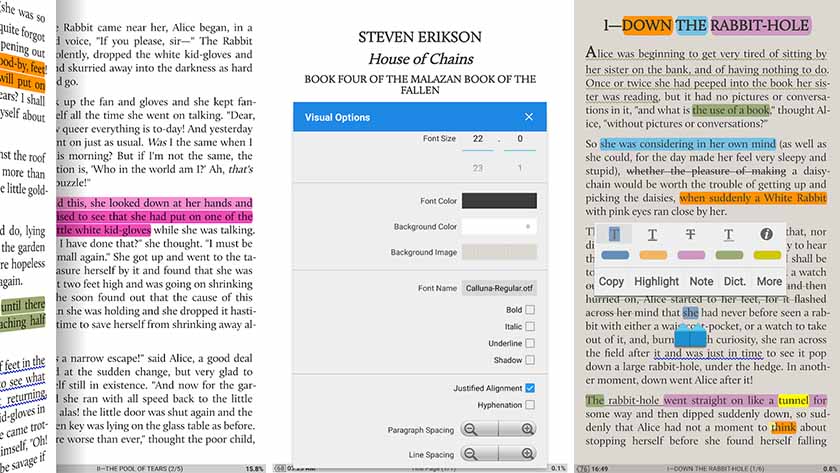 Moon reader is the best ereader app on Play Pass