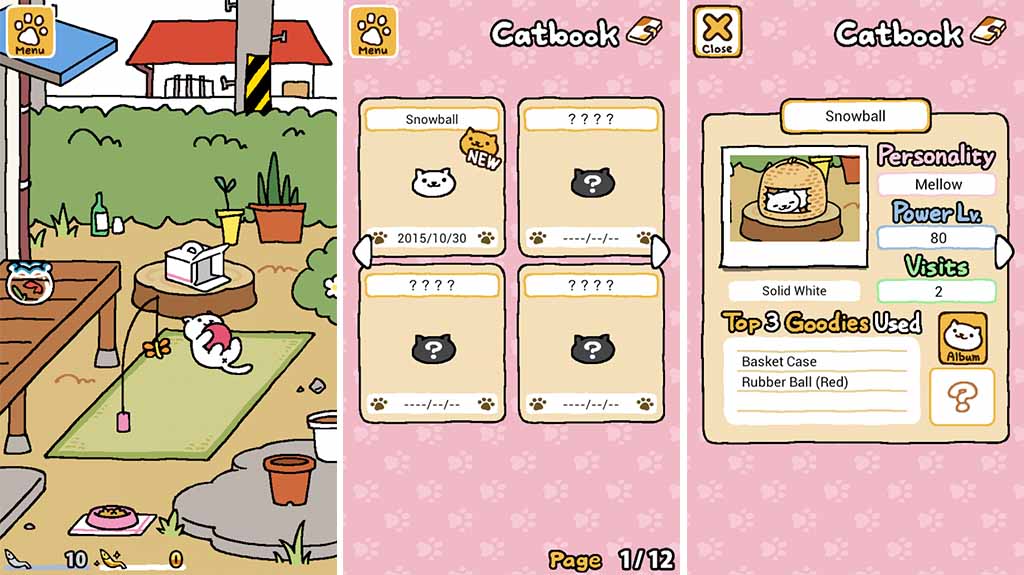 Neko Atsume - los mejores juegos de gatos para humanos