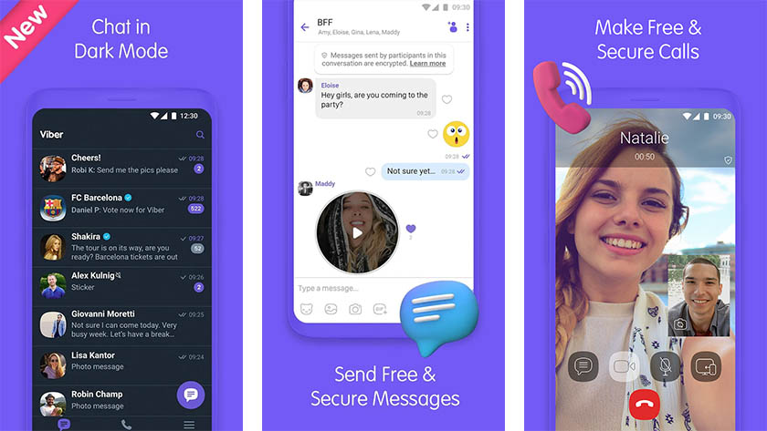 Viber, android için en iyi görüntülü sohbet uygulamalarından biridir