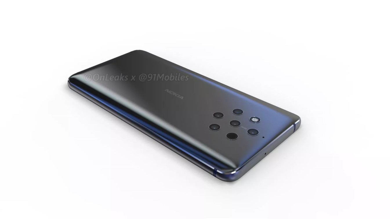 The back of the Nokia 9.