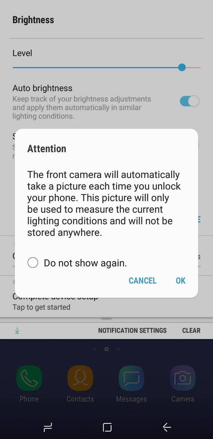 Samsung Galaxy J8 Update Screen