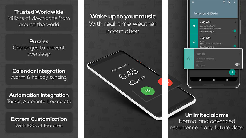 El despertador para los que duermen mucho es una de las mejores aplicaciones de despertador para Android
