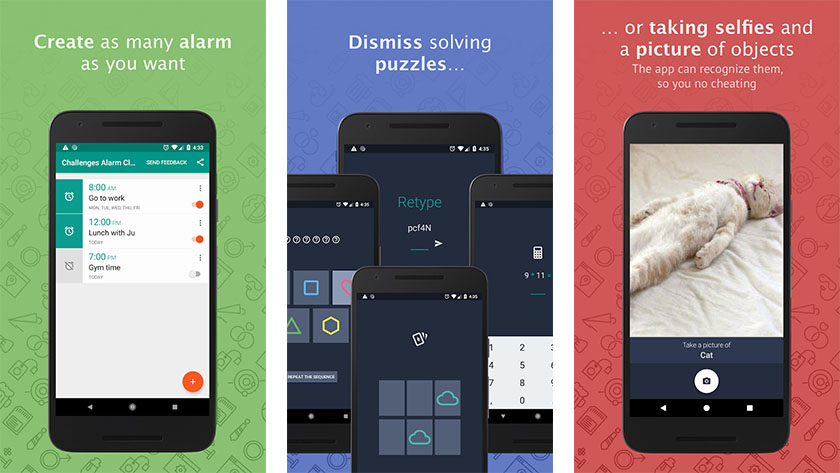 Challenges Alarm Clock is one of the best alarm clock apps for android