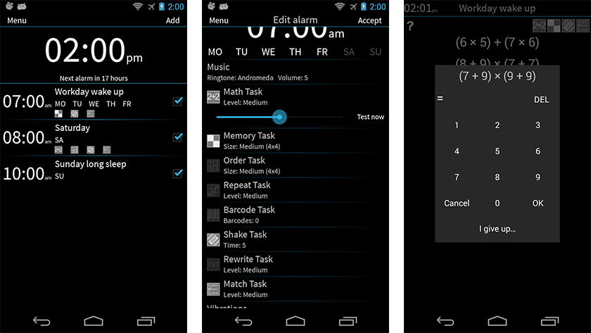 I Cant Wake Up Alarm Clock es una de las mejores aplicaciones de despertador para Android