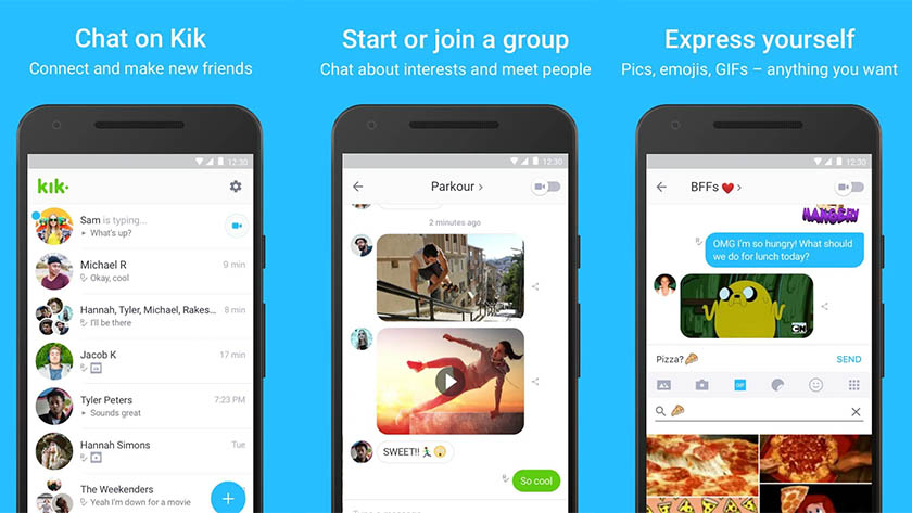Kik is one of the best video chat apps for android