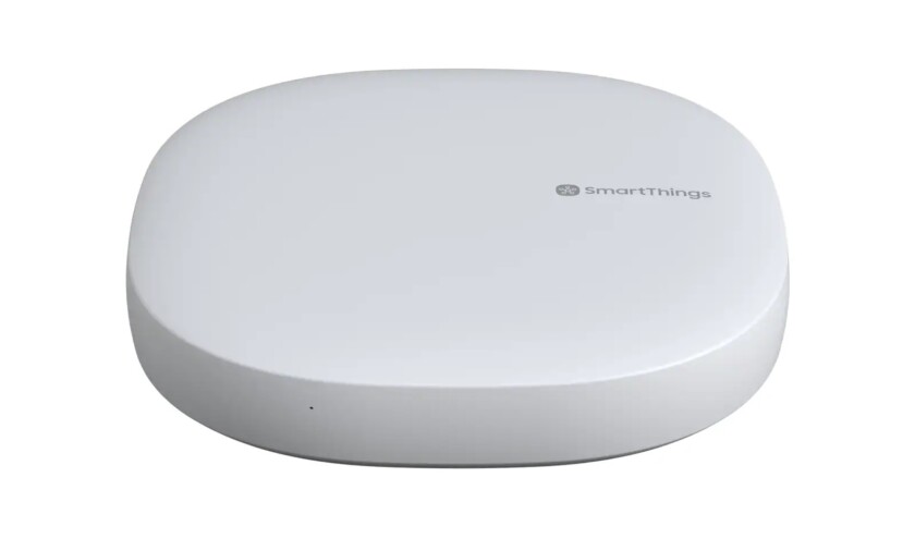 Samsung's SmartThings hub version 3 Alexa smart home device.