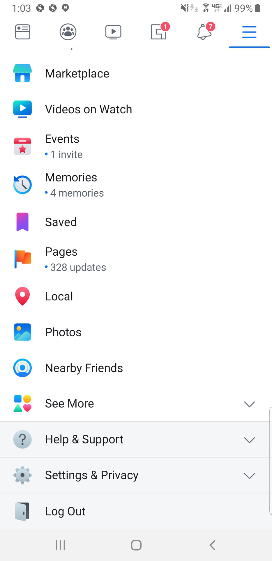 Facebook unlock settings