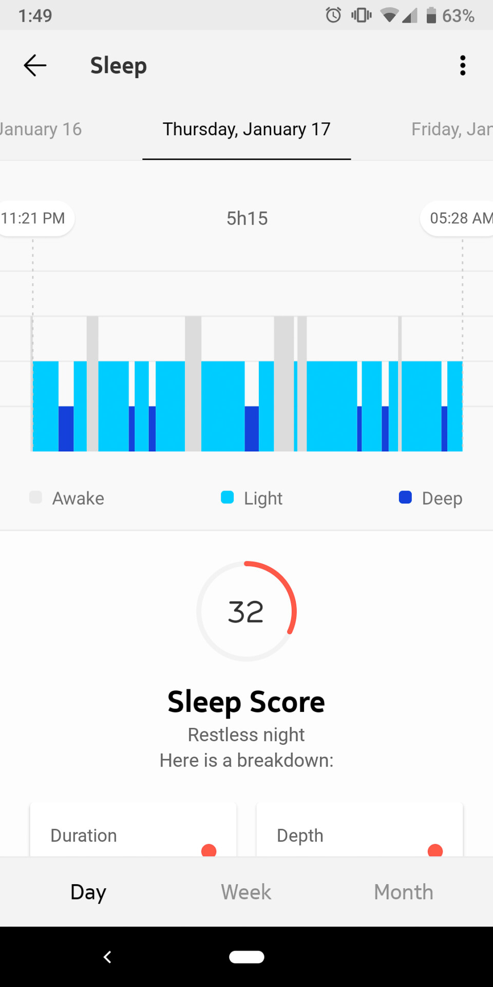 withings move health mate review sleep score