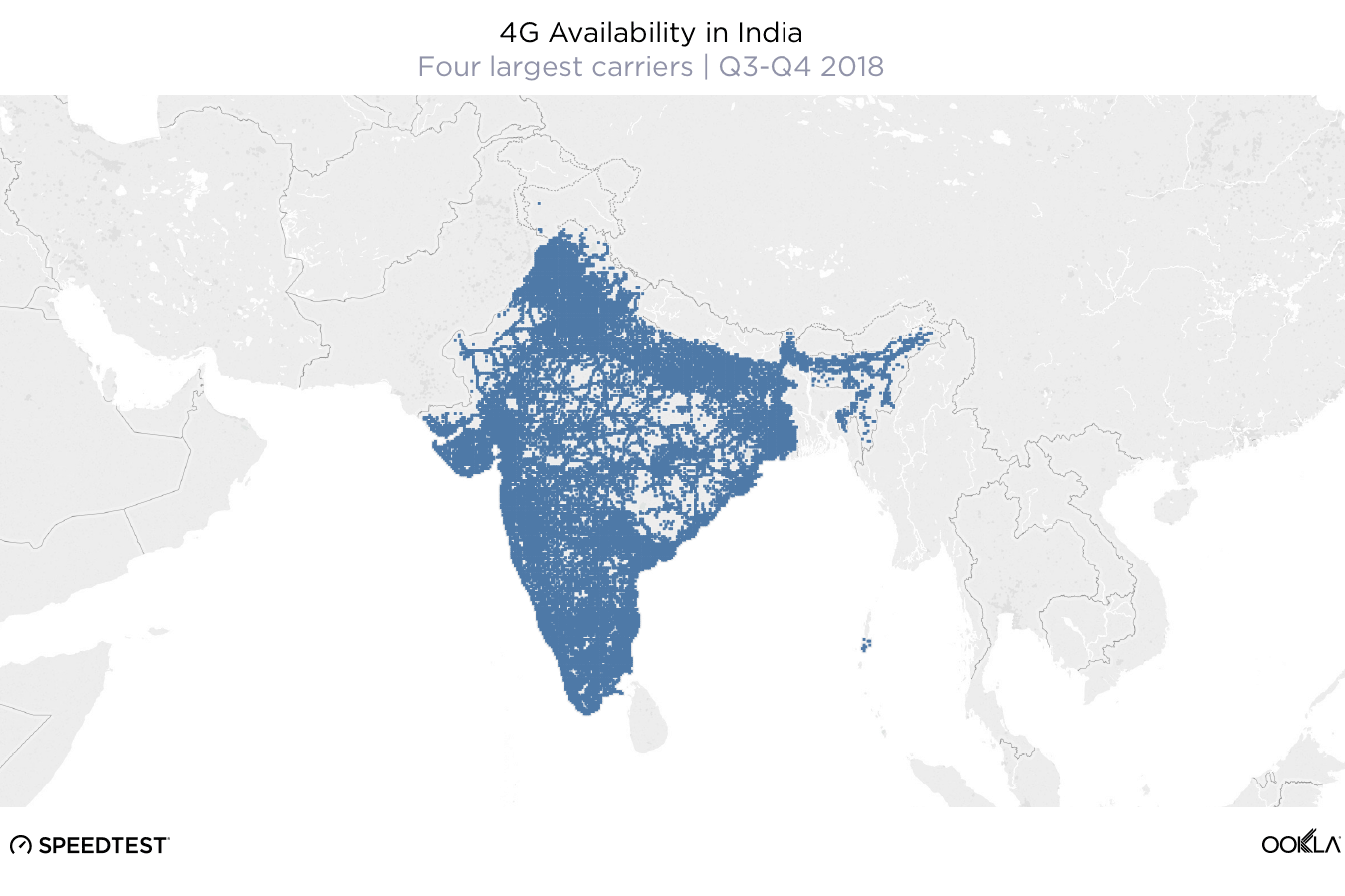 4G availability in India