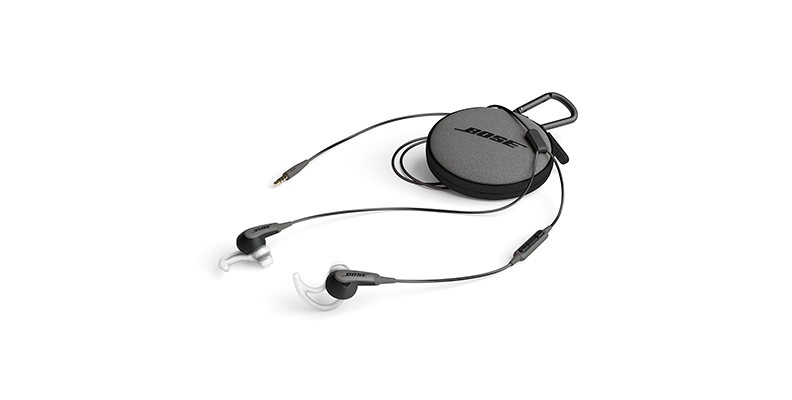Bose SoundSport wired product image against white background.