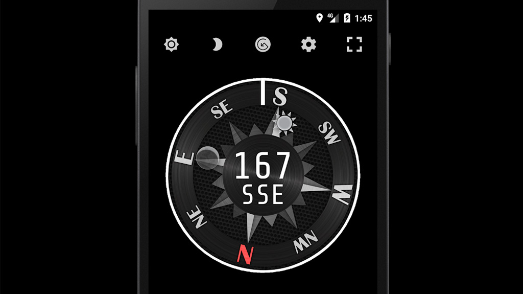 Compass Steel 3D - best compass apps for android