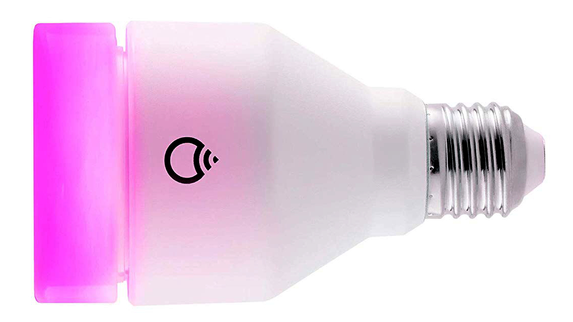 A LIFX Color A19 lightbulb.  Smart Home Black Friday Deals.