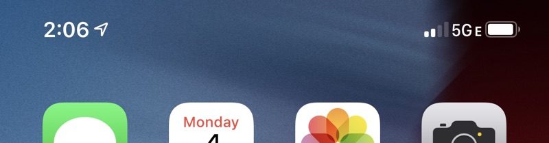 The AT&amp;T fake 5G logo seen on an iPhone.