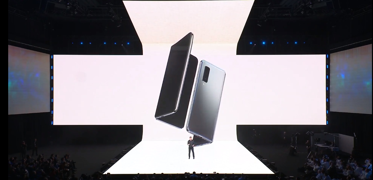 The Samsung Galaxy Fold foldable phone.
