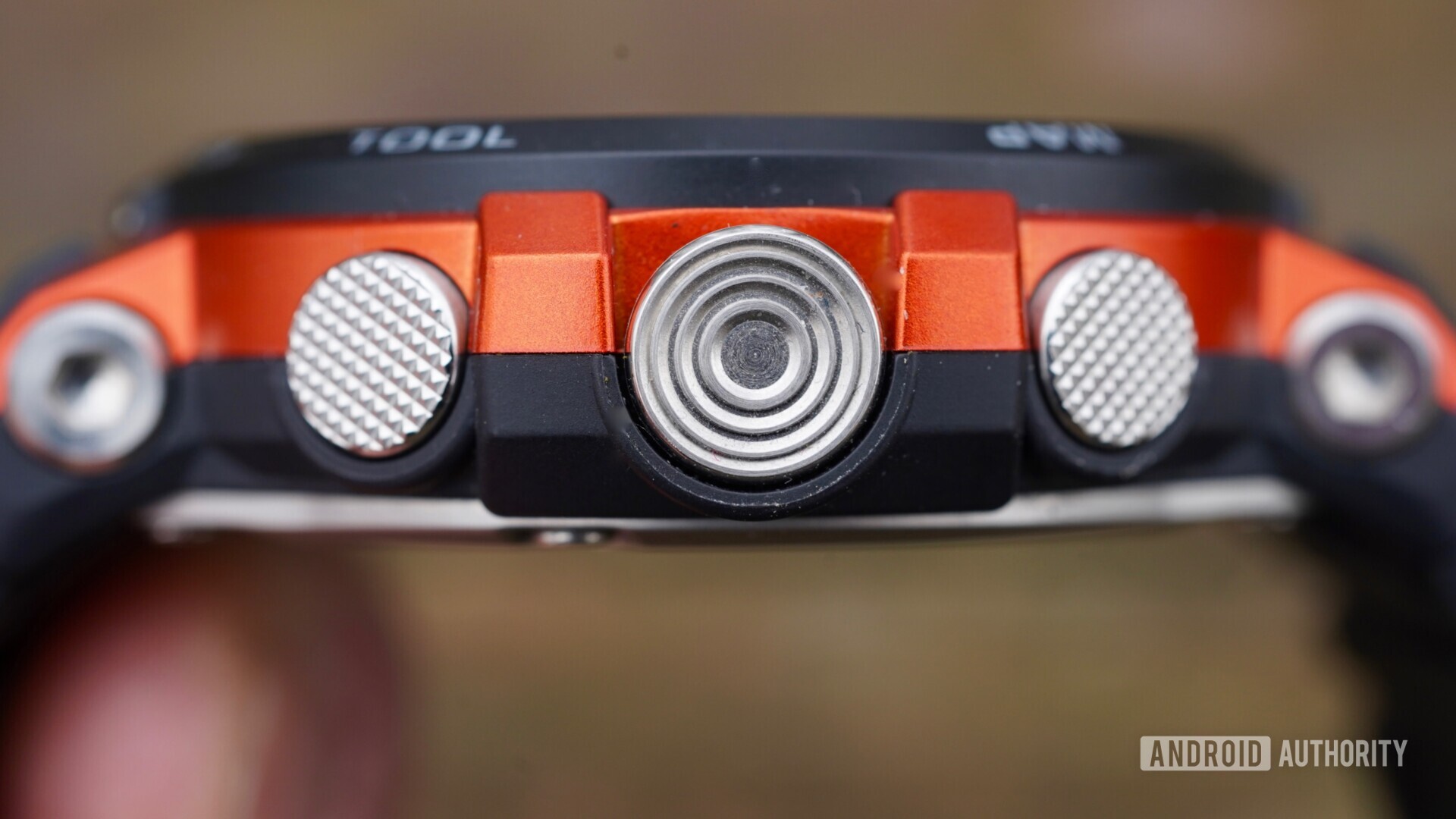 Casio Pro Trek WSD-F30 buttons closeup