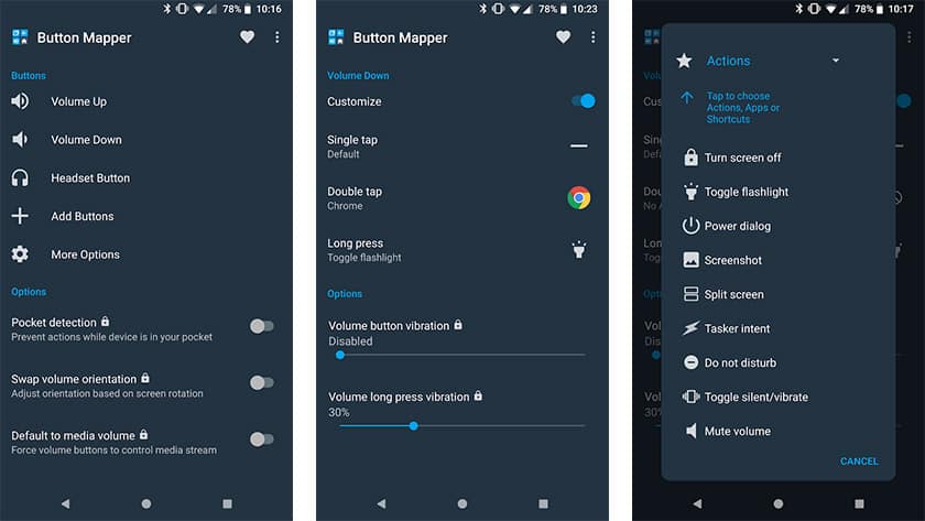 Button Mapper is one of the best hardware remap apps for android