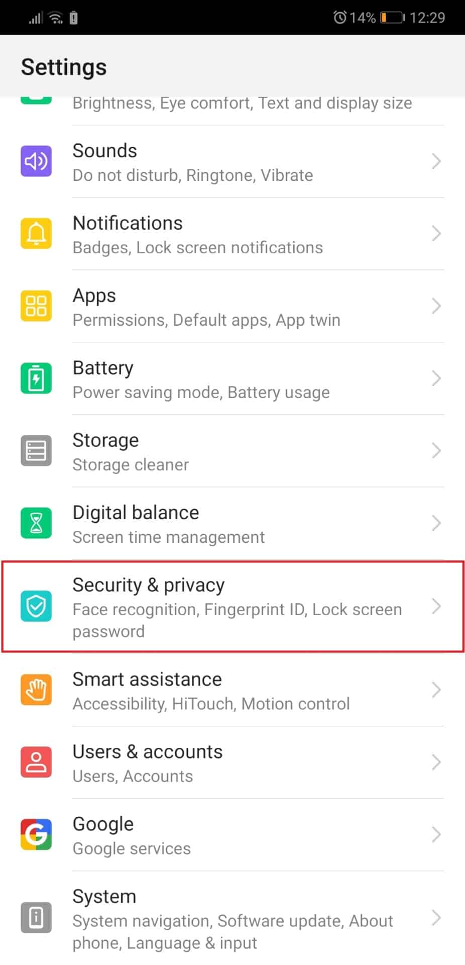 Huawei File safe screenshot