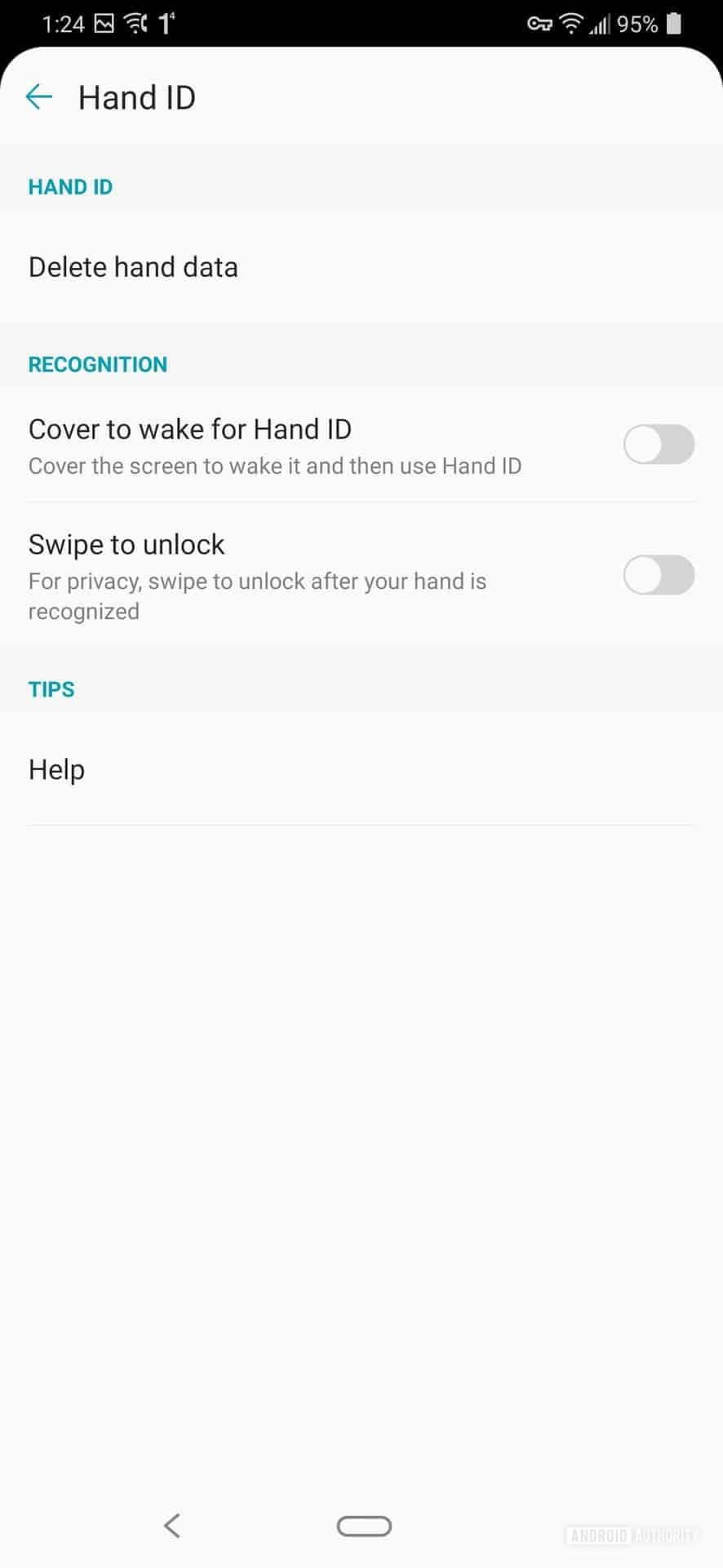 LG G8 ThinQ Review Hand ID Settings