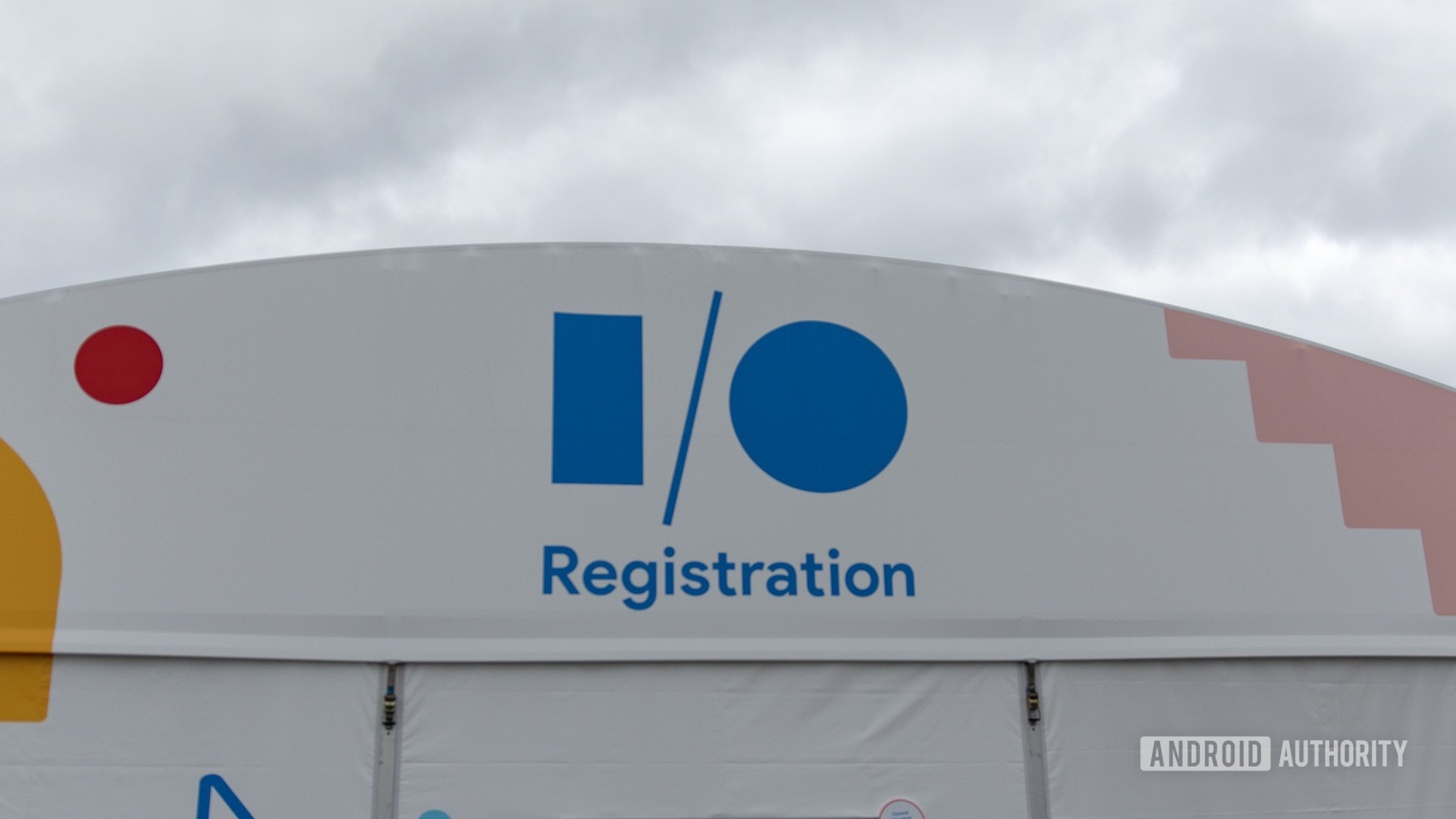 Google I/O 2019 Registration Tent Logo