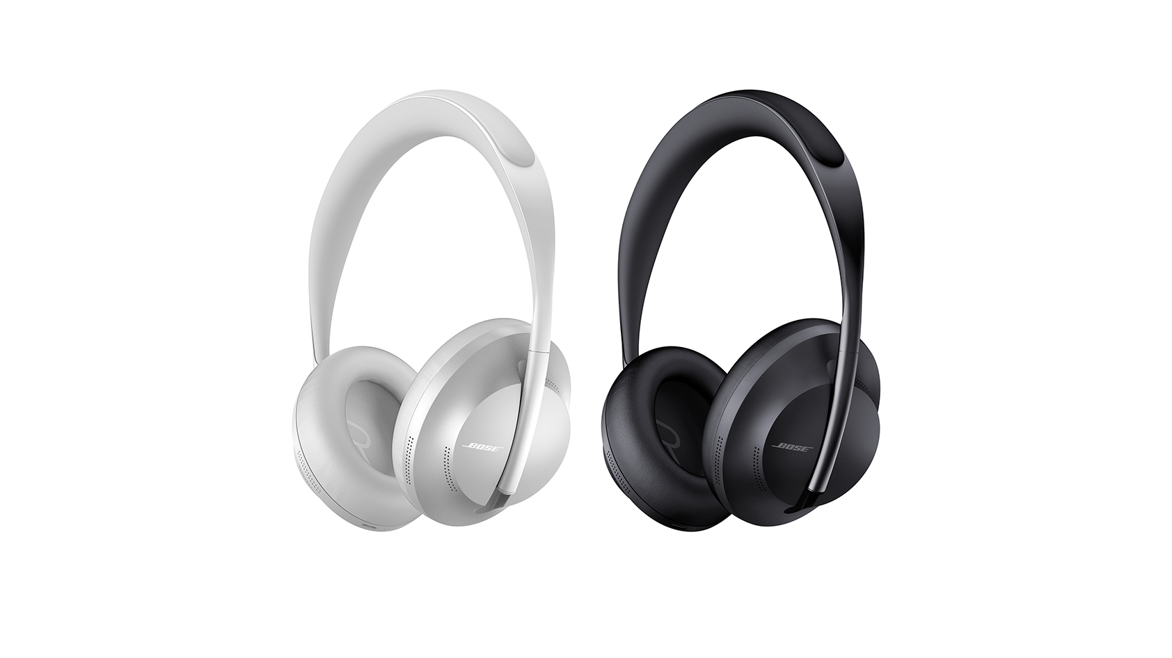 Bose Noise Cancelling Headphones 700 in Luxe Silver and black.