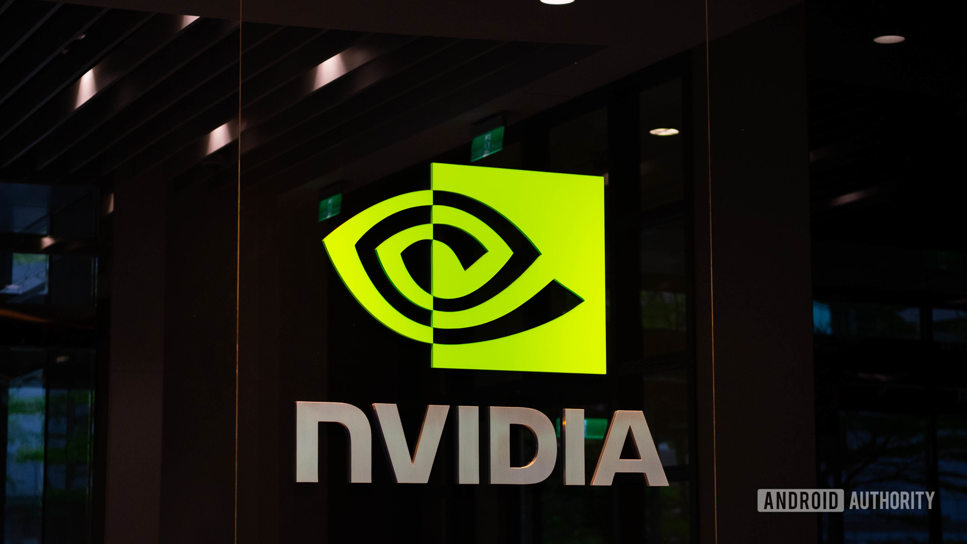 NVIDIA Logo inside at angle