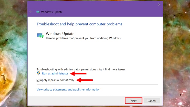 Windows 10 appliquer les réparations automatiquement