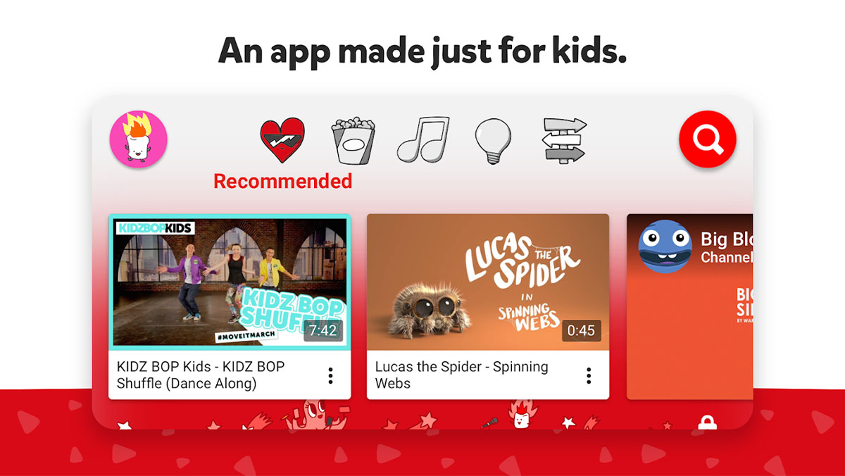 YouTube Kids es una de las cinco aplicaciones de YouTube