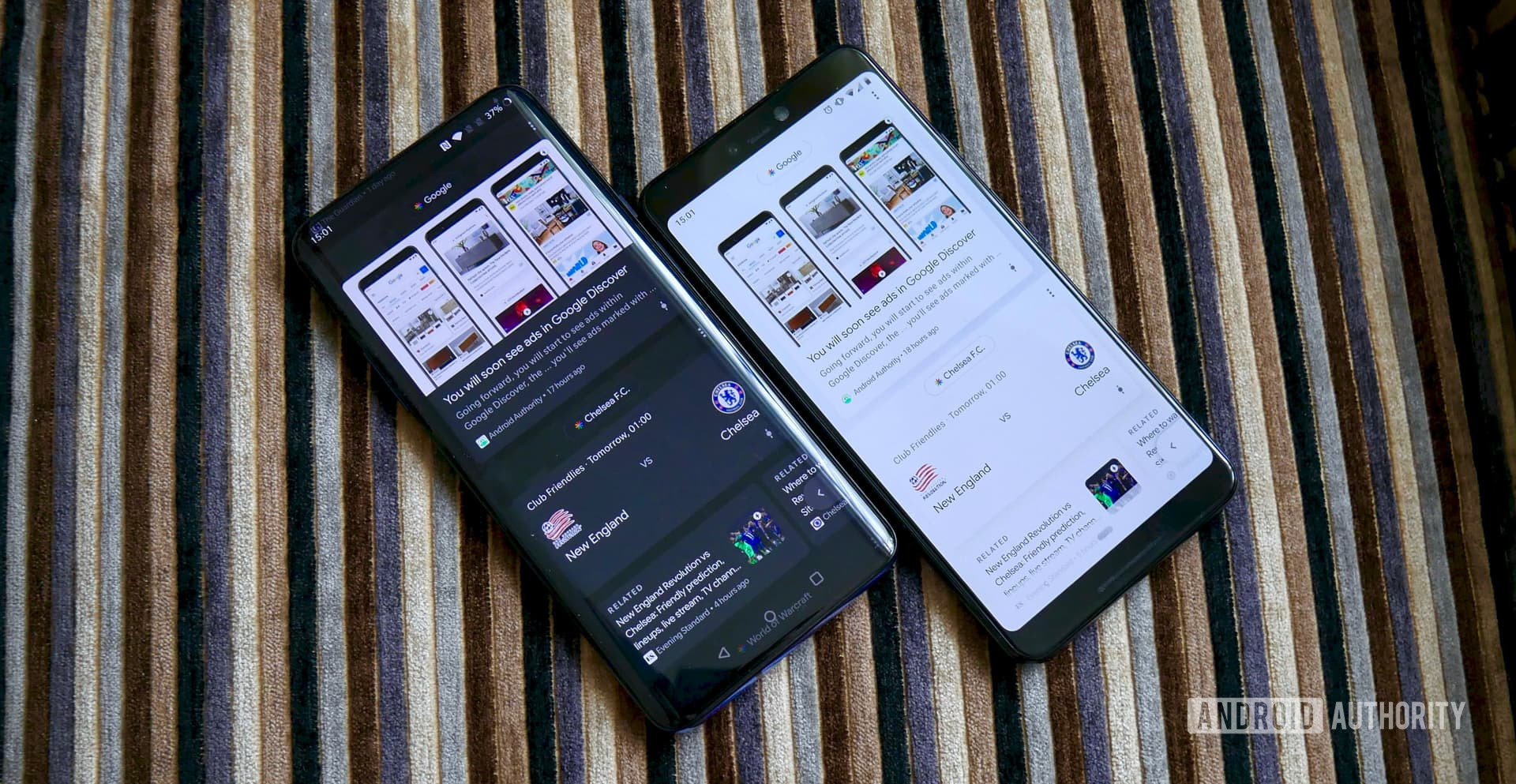 OnePlus 7 Pro vs Google Pixel 3 XL Google Discover feed