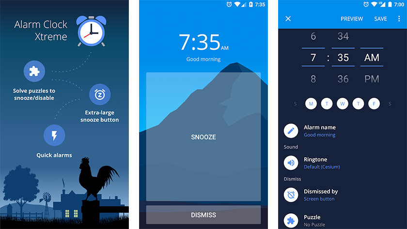 alarm clock xtreme - best clock apps for android
