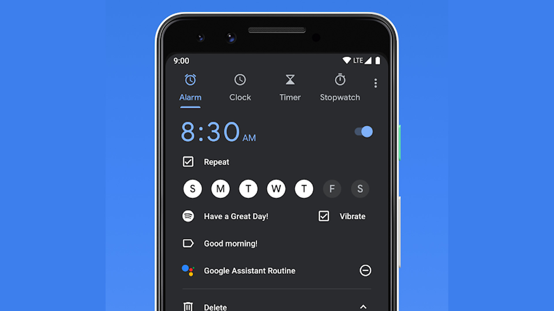 Google Clock meilleures applications d'horloge pour Android