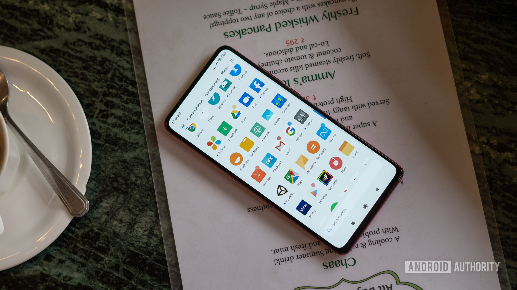 Redmi K20 Pro with display and apps