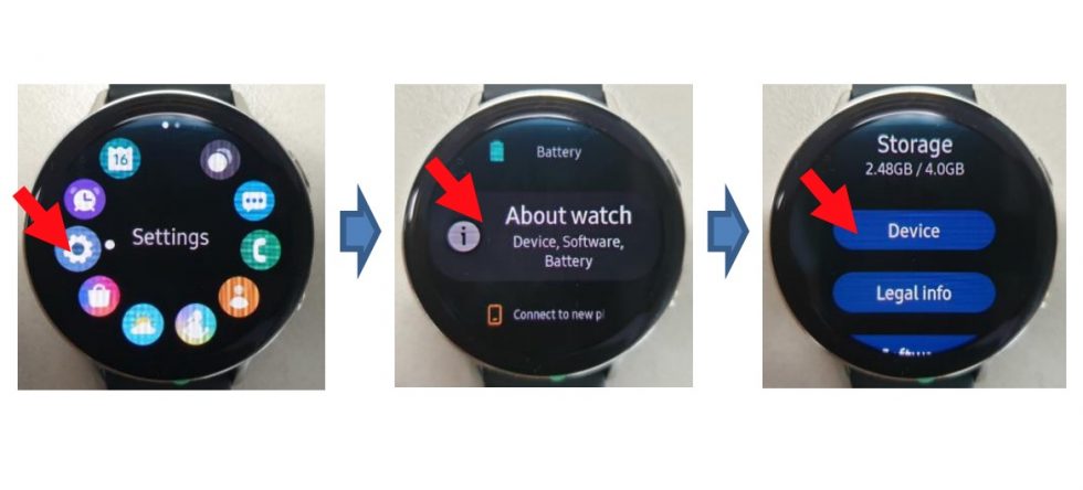 The Samsung Galaxy Watch Active 2 as seen in leaked FCC listings.