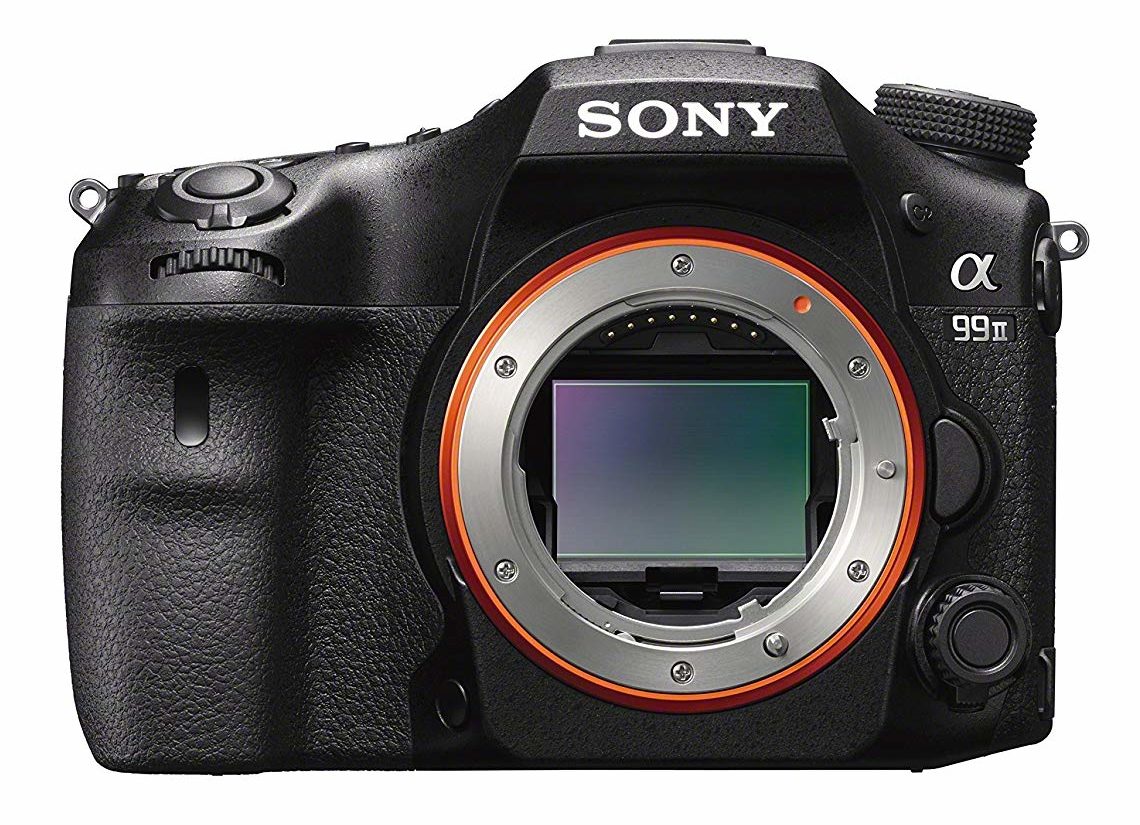 Sony Alpha A99 II front side with no lens on