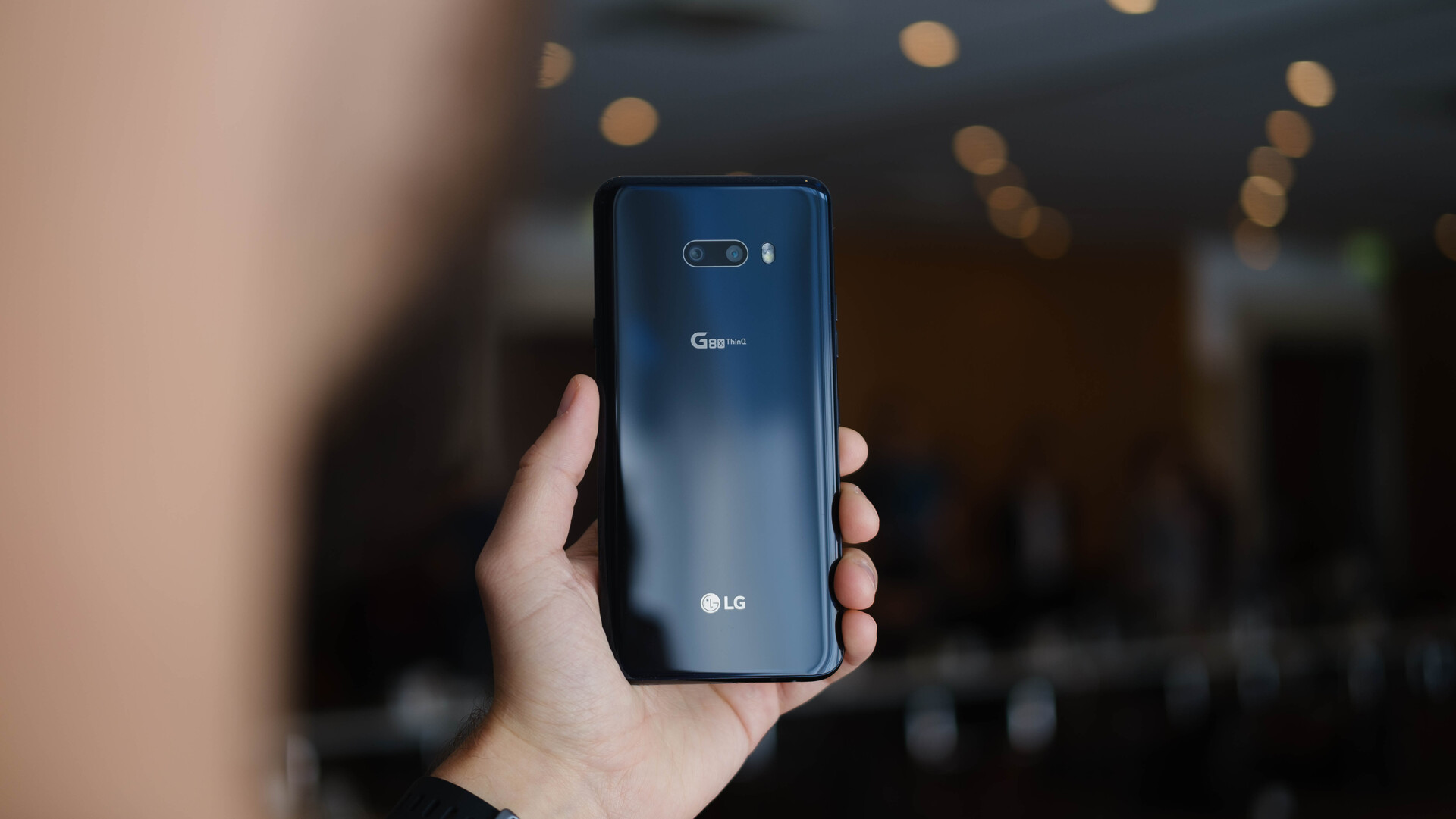 LG G8X ThinQ back in hand